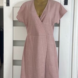 Madewell Texture & Thread Faux Wrap Dress size S